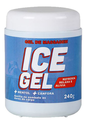 Pomada Ice Gel Relaxante Dor Pés Mãos Costas 240g Labotrat