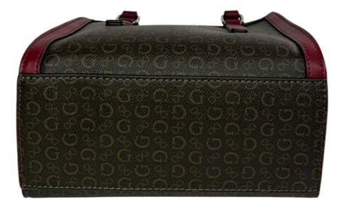Guess Factory Sv890469-cra Top Zip Adultos Terracota Cafe Con Logos Y Detalles Vino Níquel Terracota