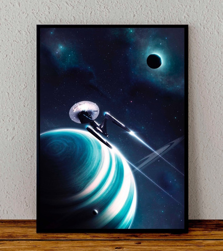 Cuadro 33x48 Poster Enmarcado Star Trek Pelicula Jj Abrams