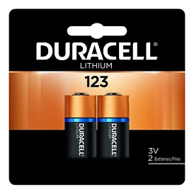 Duracell Lithium Battery, 3v, 123, 2/pk - 2 Per Cd - Dur Ddd
