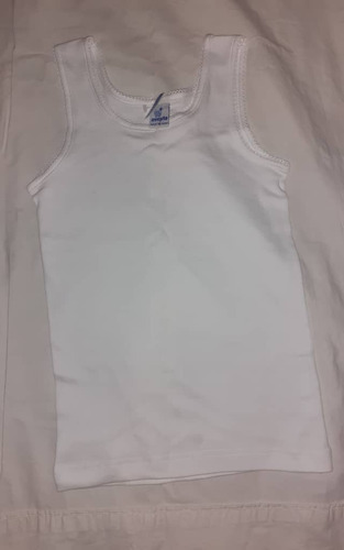 Franelilla Blanca Guarda Camisa Para Niñas Talla 10 Algodón