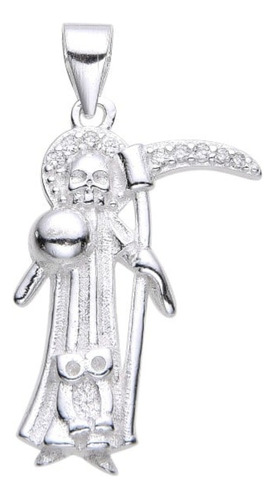 Dije San La Muerte Plata 925 Unisex Regalo 