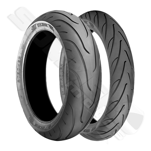 Par Pneu Kawasaki Er6n 120-70-17 + 160-60-17 Stroker Technic