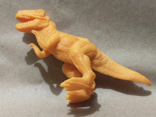 Dinosaurio Tiranosaurio Rex Plástico Color Naranja (Usado)