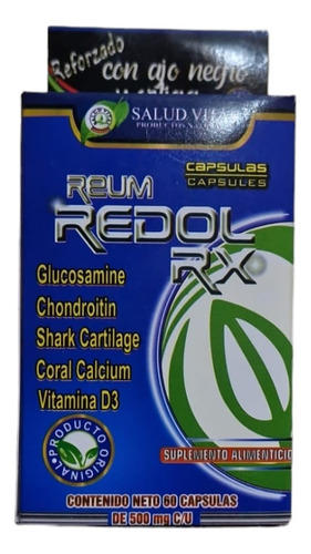 Reum Redol Rx Con 60 Capsulas Salud Natural Sabor Na