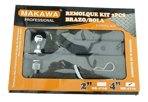 Kit De Remolque 2 Piezas Bola / Brazo 4 Pulgadas Makawa