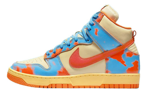 Nike Dunk Hi Sp Naranja Acid Wash Safety Team Or