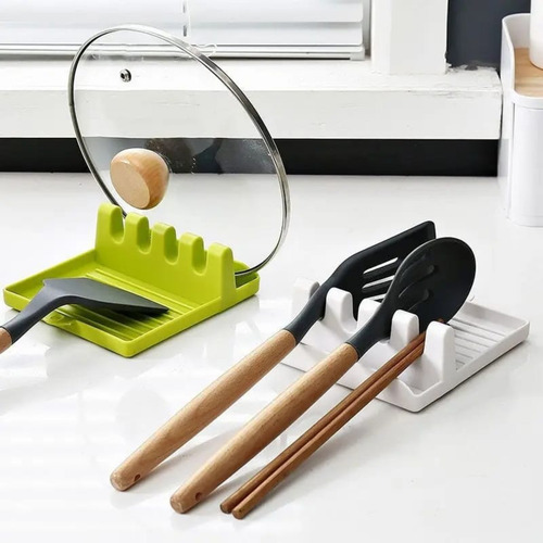 Soporte Utensilios De Cocina De Plástico, Posa Cucharas