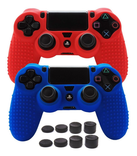 2 Fundas De Silicona Antideslizante Para Dualshock Ps (xmp)