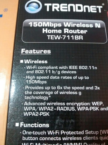Router Hogareño Trendnet 150 Mbps