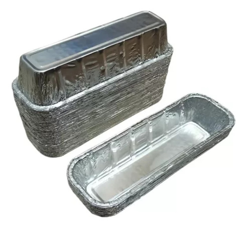 Budinera Aluminio Descartable Grande 10x28x6cm Pack X10