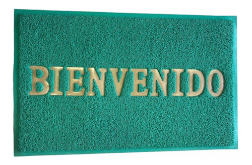 Tapete Bienvenido  Pvc Trafico Pesado 80x120cm