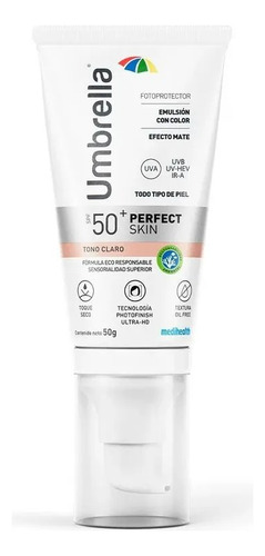 Umbrella Perfect Skin Fotoprotector Tono Claro 50g