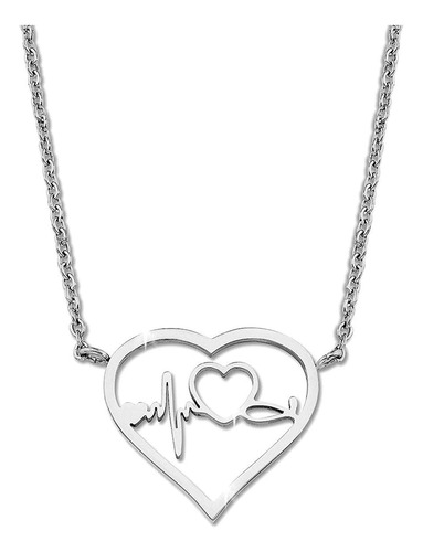 Tstars Heartbeat Pendant Necklace Gift For Nurse Jewelry For
