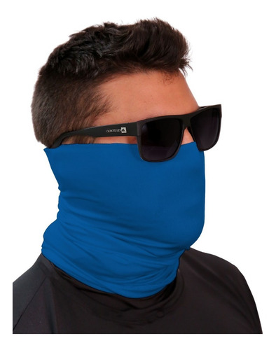 Imagem 1 de 3 de Buff Bandana Pesca Ciclismo Proteção Uv50 Cor Azul Royal