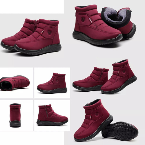Botas De Nieve De Felpa De Invierno Para Mujer Moda Nueva