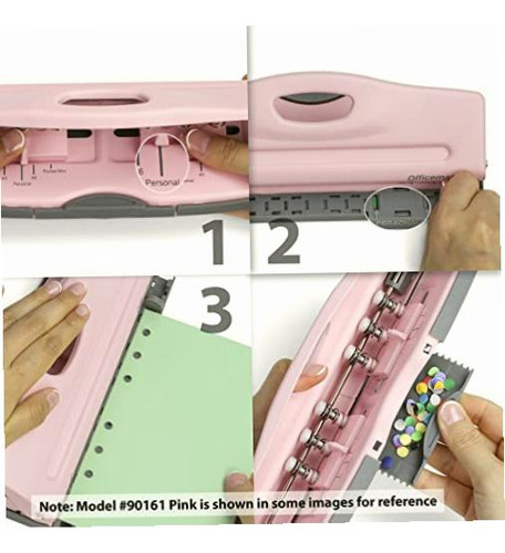 Perforadora de papel Officemate 541888 color azul / patchwork