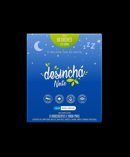 Desinchá Noite 60 Sachês - Emagrecimento - Original