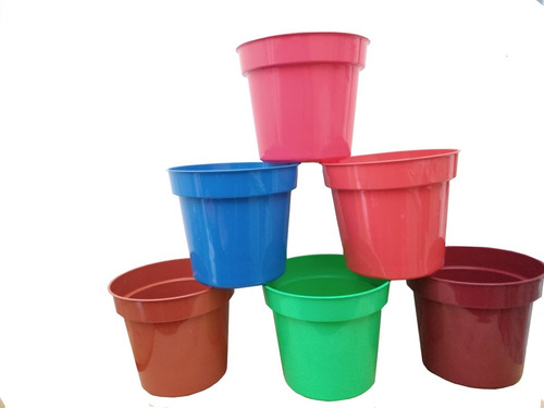 Macetas De Jardin De Plastico 11 Pulgadas Paquete 10 Pzs