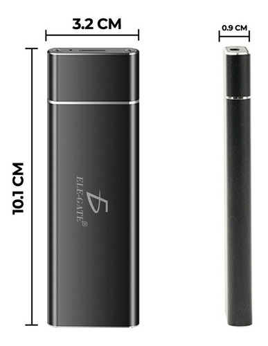 Case Para Ssd M.2 Protocolo Nvme Con Cables Tipo C & Usb 3.0