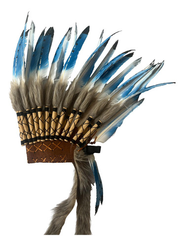 Sombrero Indio De Jefe Americano, De Plumas, Accesorios Para