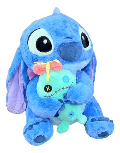 Peluche Manta De Stitch Con Trapo Todo En Uno. Lilo & Stitch Stitch & Trapo Celeste