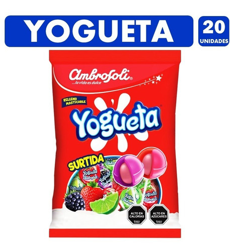 Yogueta Coyacs Surtidos Con Relleno Masticable(bolsa Con20u)