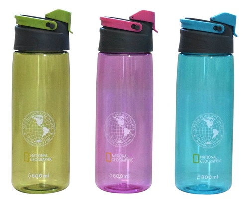 Botella National Geographic Botella Plastica 800ml Colores C