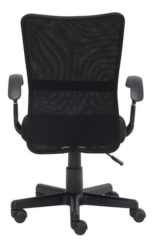 Imagem 1 de 4 de Cadeira de escritório Trevalla TL-CDE-33-1  preta com estofado de mesh
