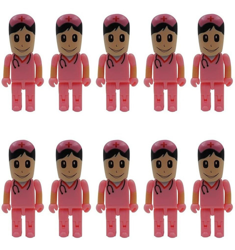 Pink Nurse 2.0 Unidades Flash Usb Para Hospital Para Enfe...