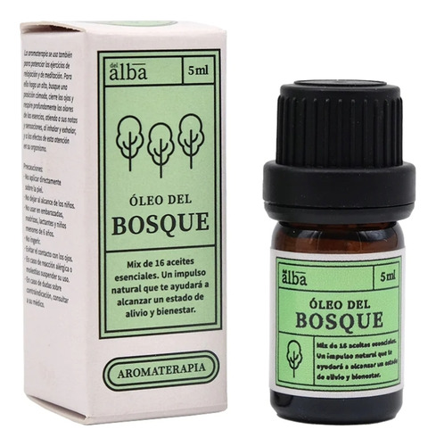 Óleo Del Bosque De Rescate Del Alba. Frasco Gotario 5ml. 