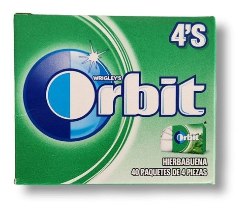 Chicle Orbit con hierbabuena 40 u