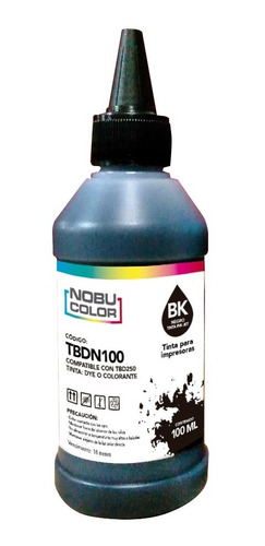 Botella Tinta Negro Dye 100 Ml. Para Brothe