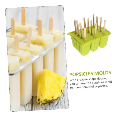 Cr Molde Silicona For Helados Y Paletas 12 Rejillas C