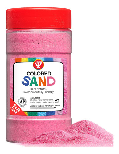 Arena De Juego De Colores Rosa Balde Para Manualidades 450 G