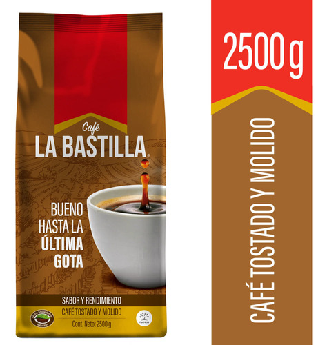 Cafe Bolsa 2500g Medio Bastilla Cj 6
