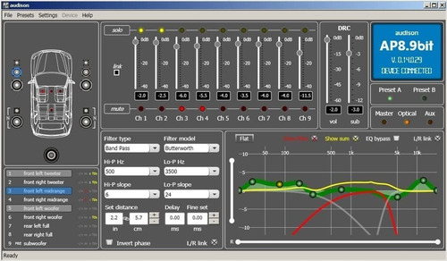 Imagem 3 de 5 de Processador E Amplificador 5 Canais Audison Ap 5.9 Bit
