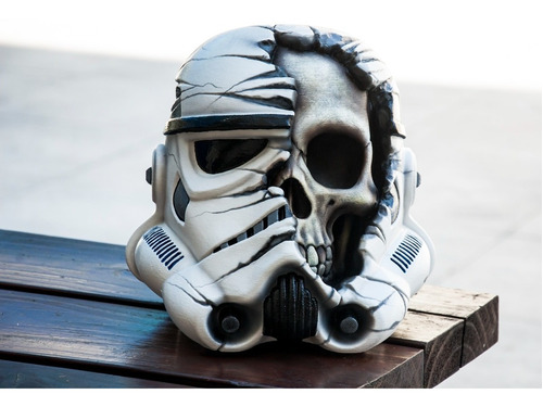 Imagen 3 de 4 de Figura Impresa En 3d Star Wars Casco Death Trooper Excelente
