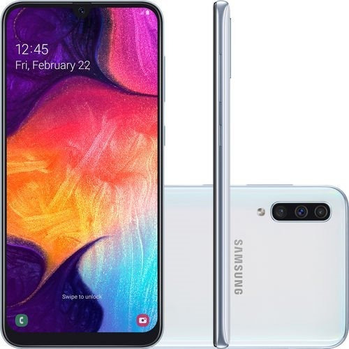Smartphone Samsung Galaxy A50 128gb Dual Chip Branco Lacrado
