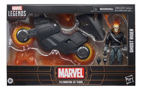 Figura De Acción Marvel Legends Ghost Rider Con Motocicleta (Reacondicionado)