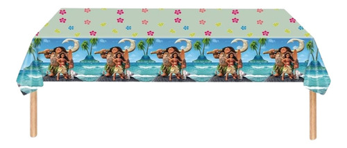 Mantel Decorativo Con Diseños Infantiles Para Cumpleaños Color Variado Moana