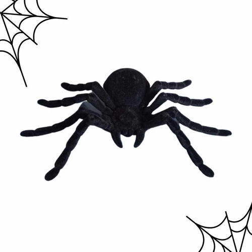 Tarántula de peluche con forma de araña, 20 x 10 cm, decoración de Halloween