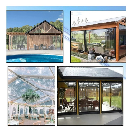 Cobertores Lona Transparente Espesamiento Impermeable 12m2