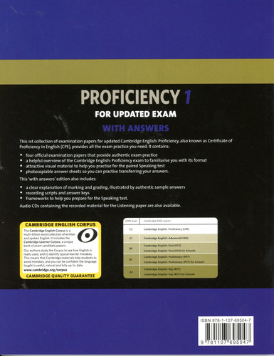 Cambridge Certificate Of Proficiency English 1 - Book With K