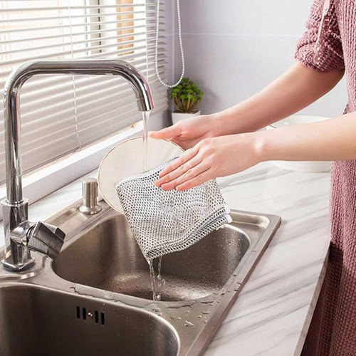 10 Trapos De Alambre Multiusos Para Lavar Platos