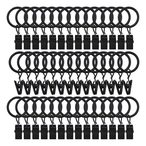 42pcs Anillos Cortina Con Clips Para Varilla 5/8 Pulgadas