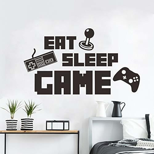 Eat Sleep Game Wall Calcomania Er Lettering Stickers
