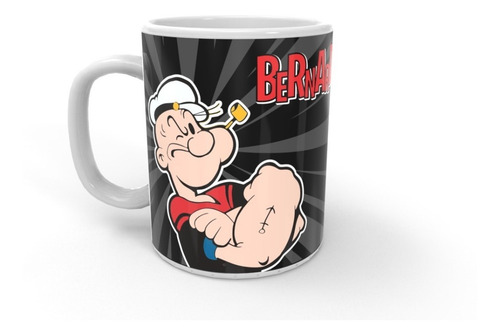 Taza Ceramica Popeye Comics Diseño Original Personalizada