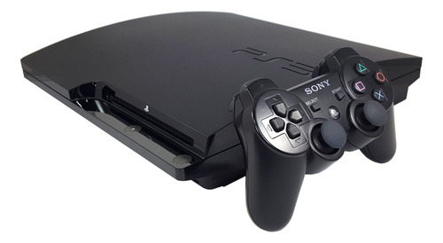 Sony Playstation 3 Slim 160 Gb + Joystick Nuevo Negro (Reacondicionado)
