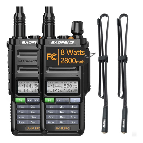 2pack Baofeng Uv-9r Pro Tri-power Dual Band Ip67 Radio De Do